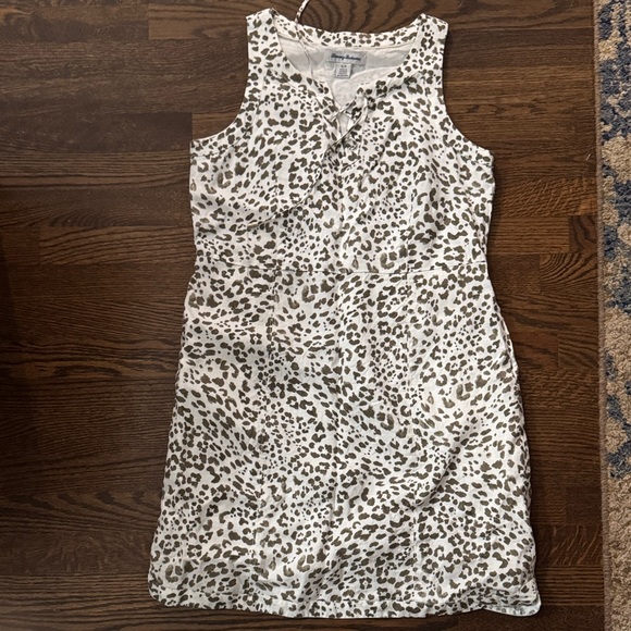 Tommy Bahama Dresses & Skirts - Tommy Bahama White and Brown Leopard Print Mini Dress